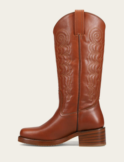 Frye Best Price | Women's Walnut Campus Deco Stitch Boot