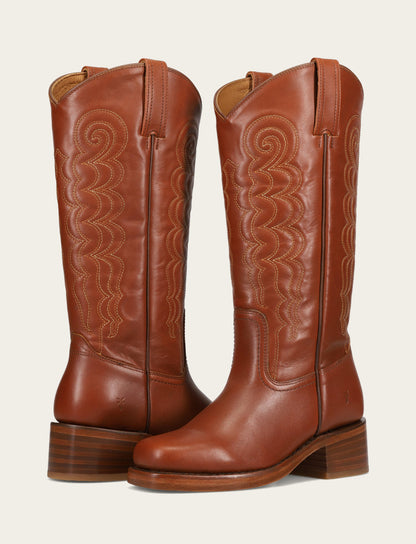 Frye Best Price | Women's Walnut Campus Deco Stitch Boot