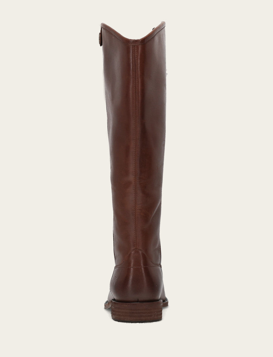 Frye Signature | Women’s Cognac Wide Calf Melissa Button 2 Tall Boots | Frye