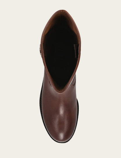 Frye Signature | Women’s Cognac Wide Calf Melissa Button 2 Tall Boots | Frye