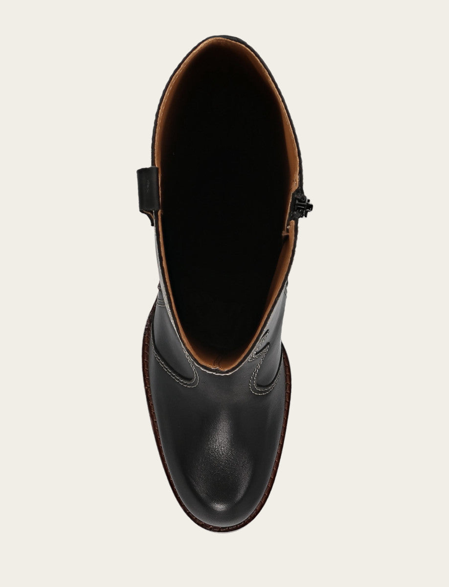 Frye Special Offer | Women's Black Corinne Tall Deco Stitch Boot