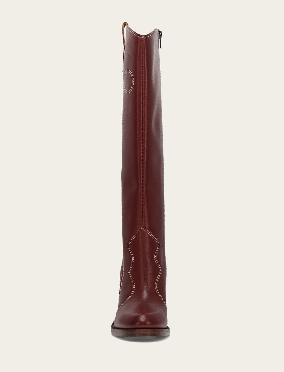 Frye New | Women's Cranberry Corinne Tall Deco Stitch Boot