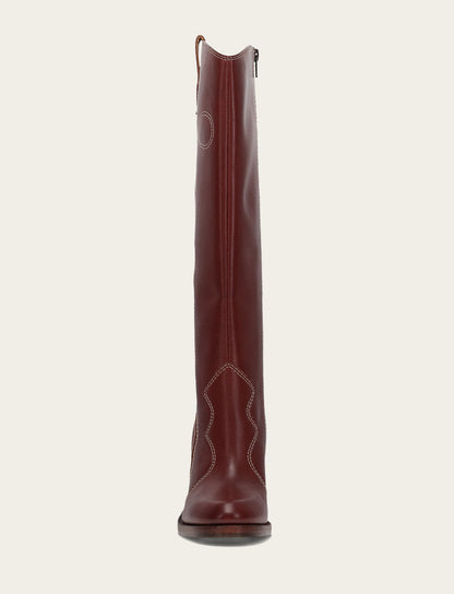 Frye New | Women's Cranberry Corinne Tall Deco Stitch Boot