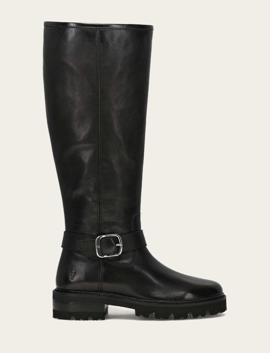 Frye Quality | Women's Black Olivia Buckle Tall Boot