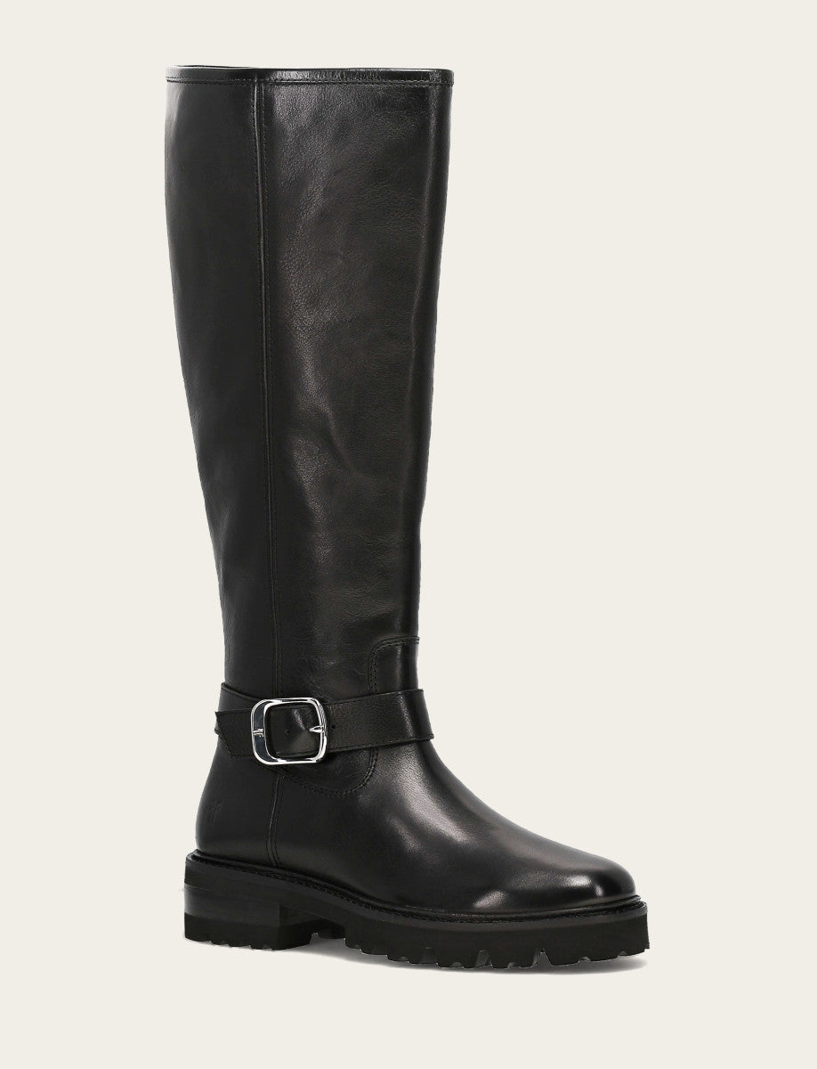 Frye Quality | Women's Black Olivia Buckle Tall Boot