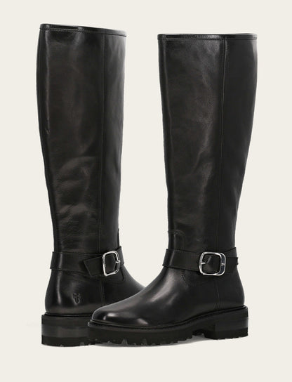 Frye Quality | Women's Black Olivia Buckle Tall Boot