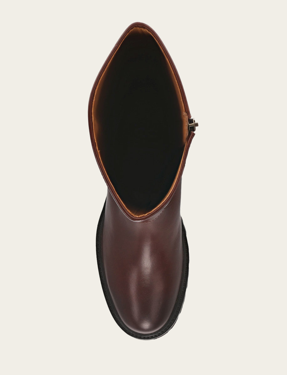 Frye Special Offer | Women's Bourbon Olivia Buckle Tall Boot