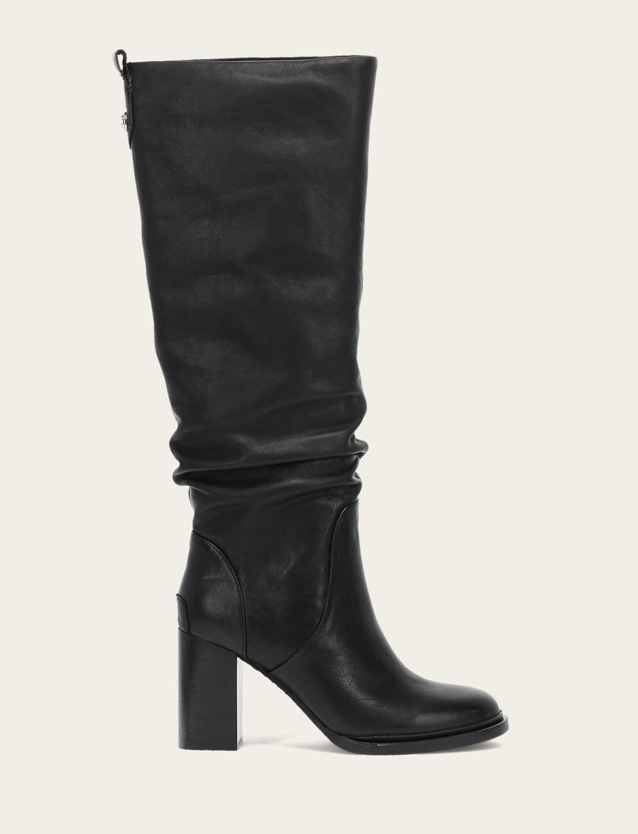 Frye Top Pick | Black Alex Softy Tall Wide Calf Boot
