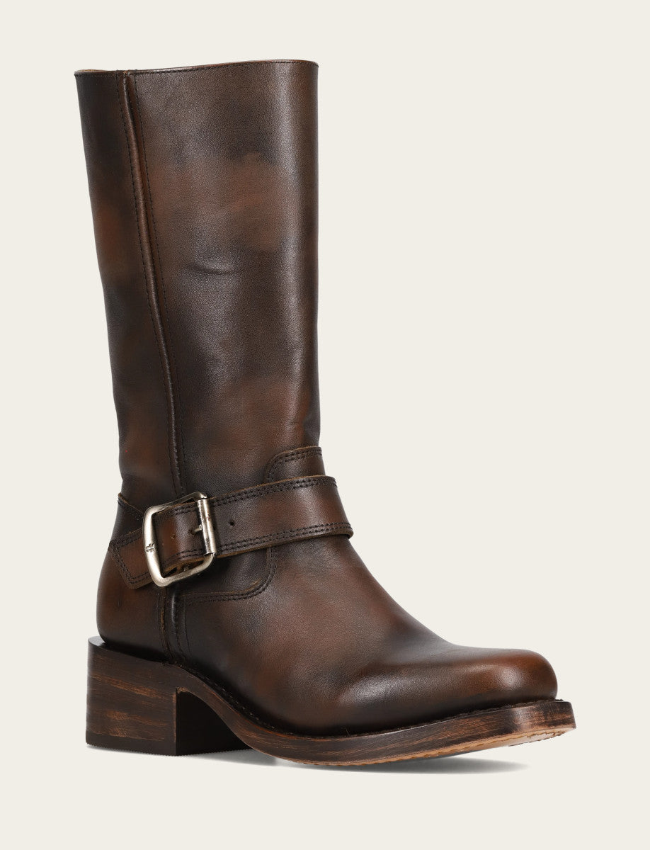 Frye Trending | Women's Dark Brown Campus Buckle Boot