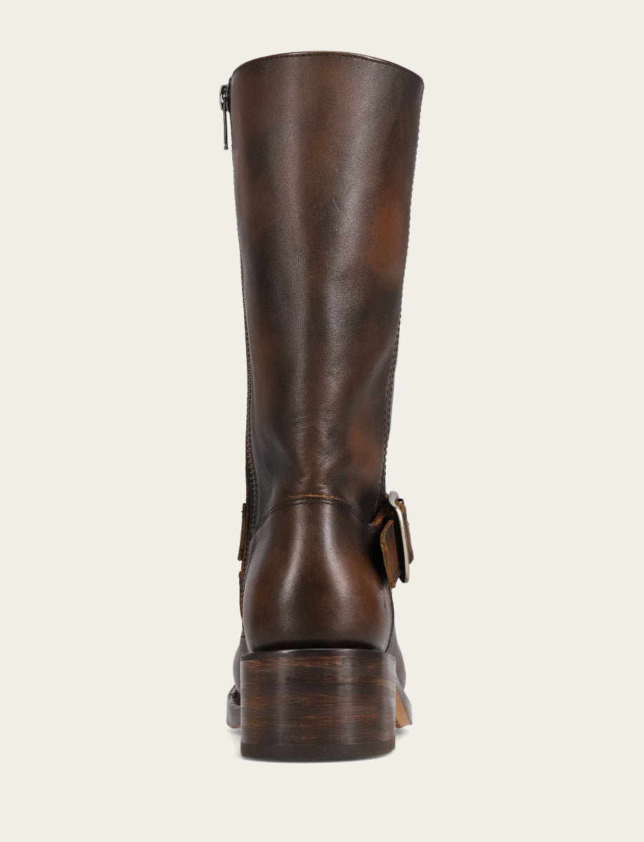 Frye Trending | Women's Dark Brown Campus Buckle Boot