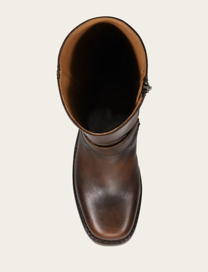 Frye Trending | Women's Dark Brown Campus Buckle Boot