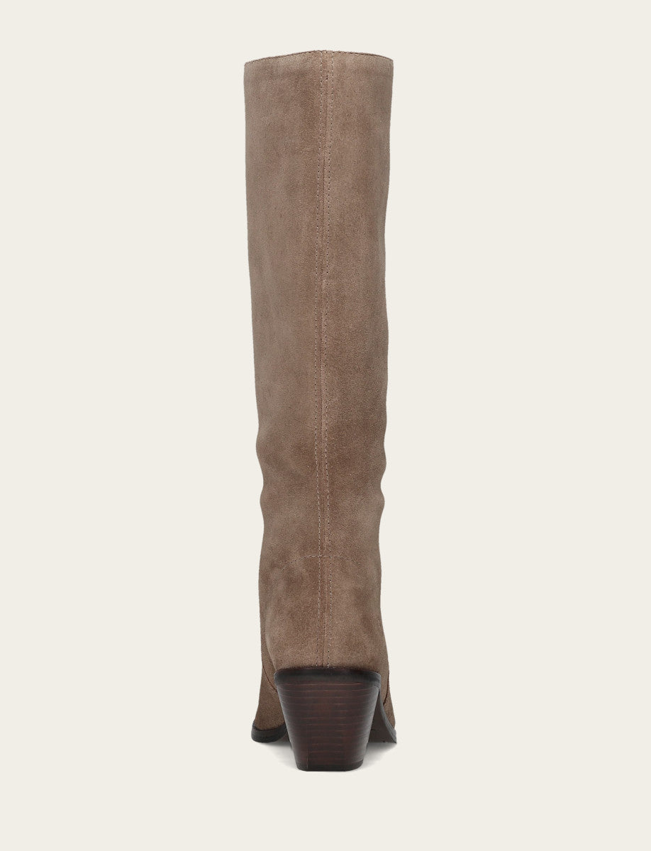 Frye Great Value | Women's Dark Taupe Sara Slouchy Boot