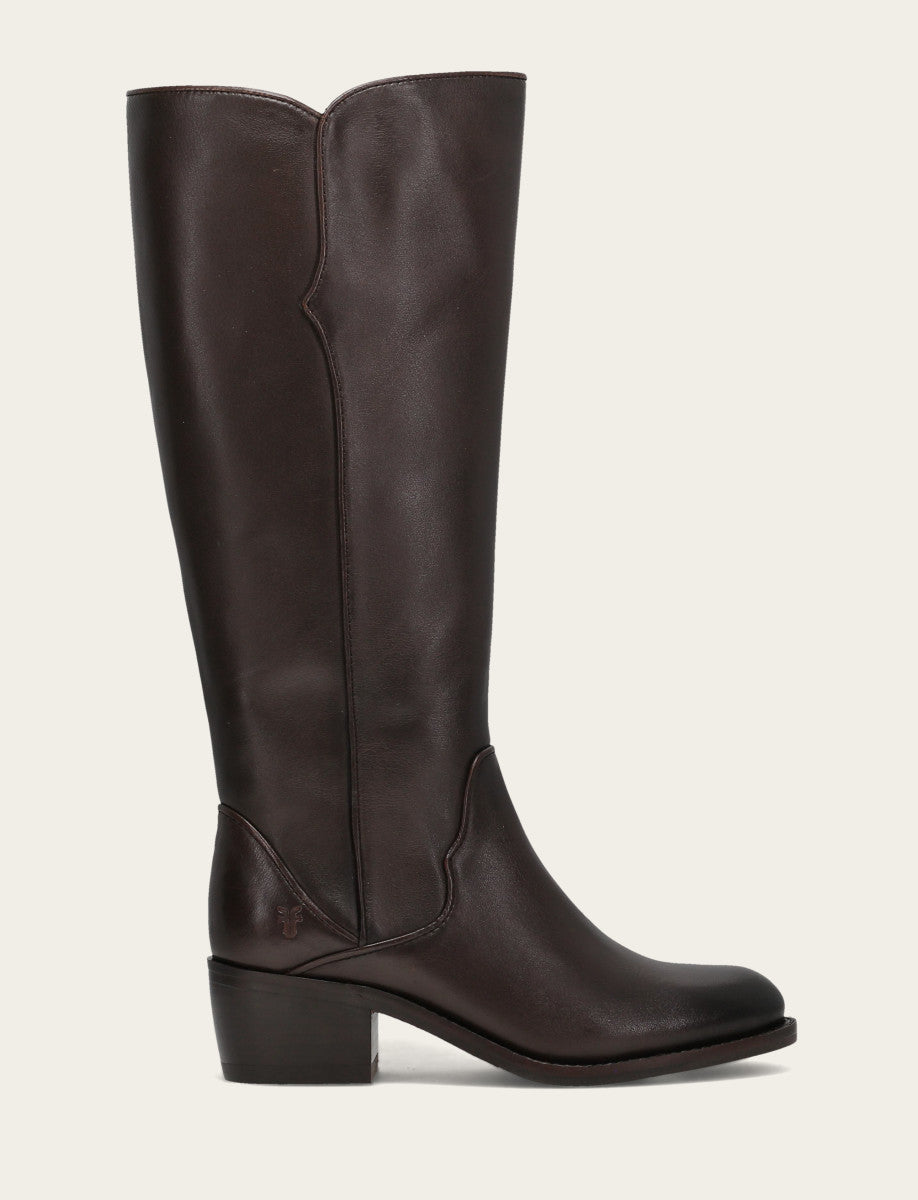 Frye Everyday | Women's Dark Brown Carson 2 Piping Tall Boot