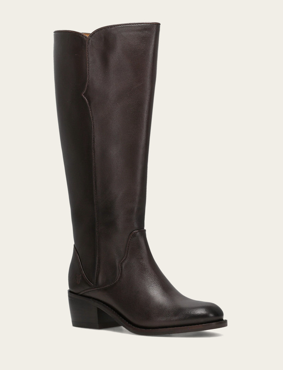 Frye Everyday | Women's Dark Brown Carson 2 Piping Tall Boot