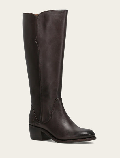 Frye Everyday | Women's Dark Brown Carson 2 Piping Tall Boot