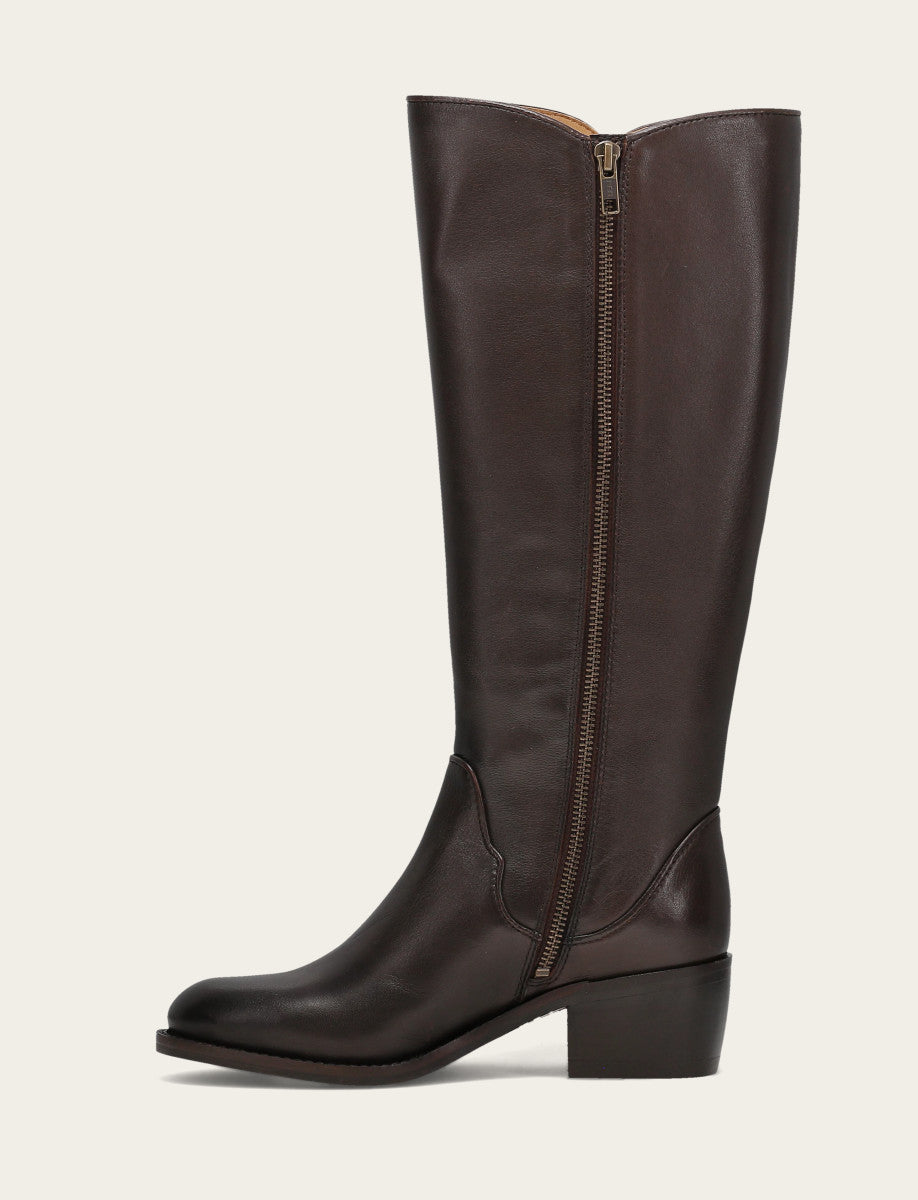 Frye Everyday | Women's Dark Brown Carson 2 Piping Tall Boot