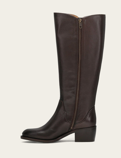 Frye Everyday | Women's Dark Brown Carson 2 Piping Tall Boot