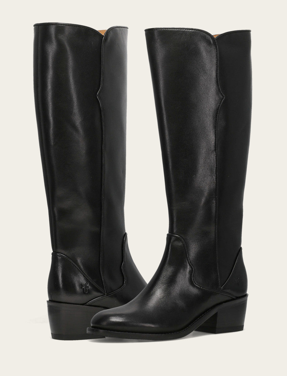 Frye Best Price | Women's Black Carson 2 Piping Tall Boot