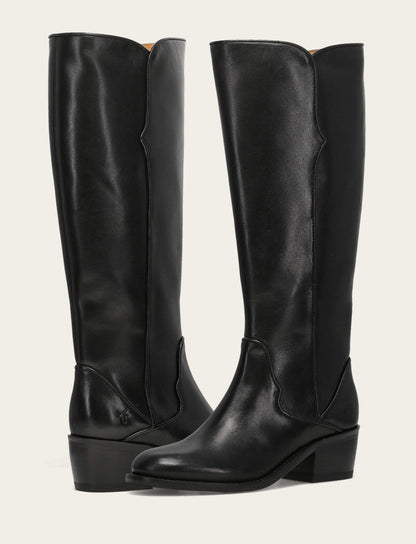 Frye Best Price | Women's Black Carson 2 Piping Tall Boot