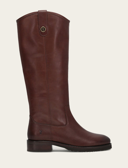 Frye Trusted | Women's Brown Melissa Lug Button Tall Wide Calf Boot