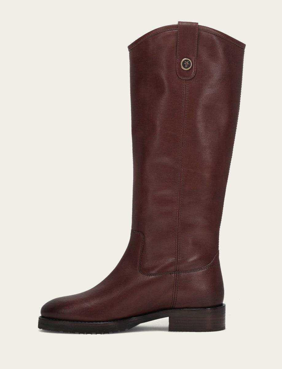 Frye Trusted | Women's Brown Melissa Lug Button Tall Wide Calf Boot