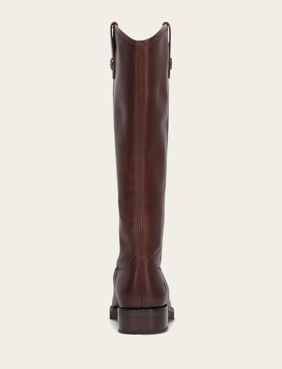Frye Trusted | Women's Brown Melissa Lug Button Tall Wide Calf Boot