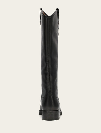 Frye Value | Women’s Black Wide Calf Melissa Lug Button Tall Boots | Frye
