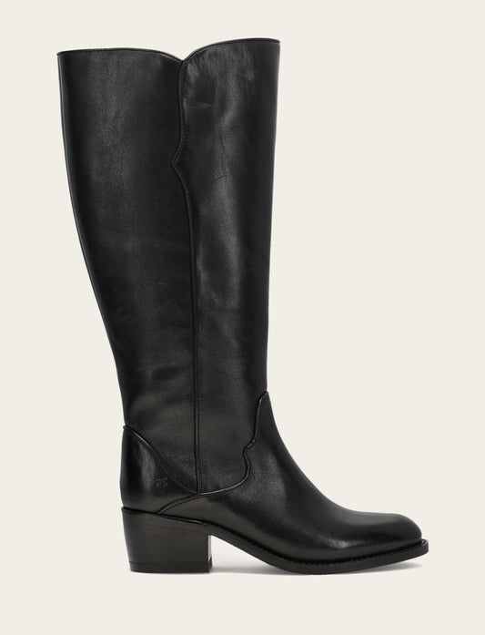 Frye Hot Sale | Women's Black Carson 2 Piping Tall Wide Calf Boot