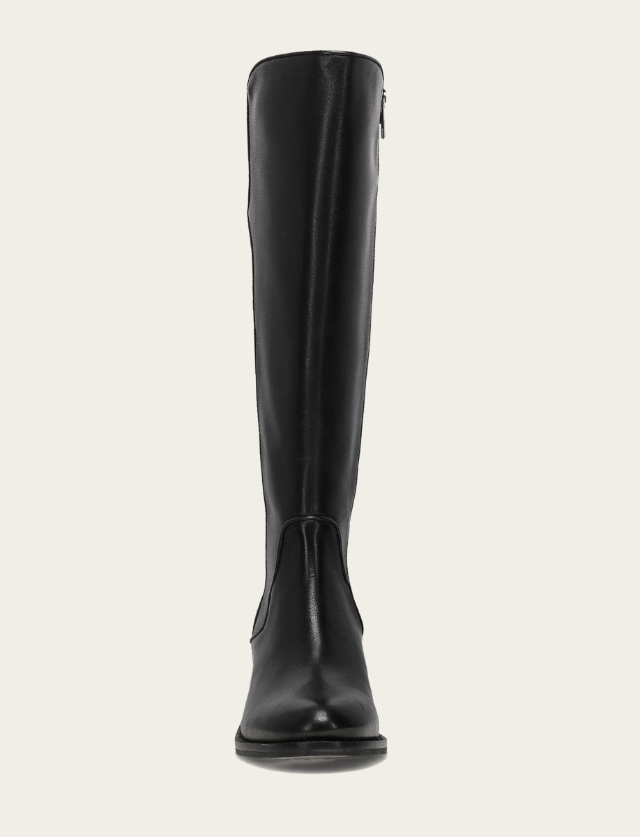 Frye Hot Sale | Women's Black Carson 2 Piping Tall Wide Calf Boot
