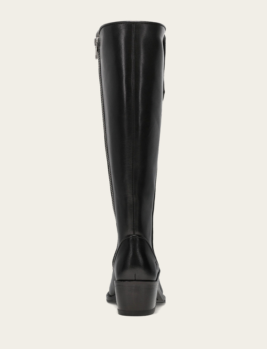 Frye Hot Sale | Women's Black Carson 2 Piping Tall Wide Calf Boot