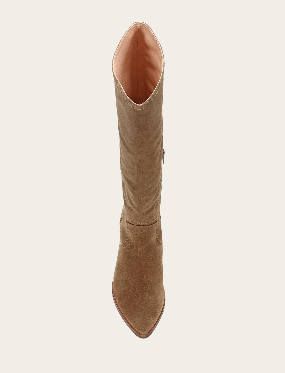 Frye Trusted | Women's Almond Sadie Softy Tall Wide Calf Boot