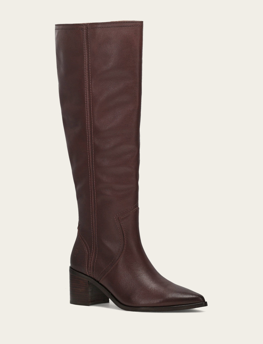 Frye Great Value | Women's Cocoa Sadie Softy Tall Wide Calf Boot