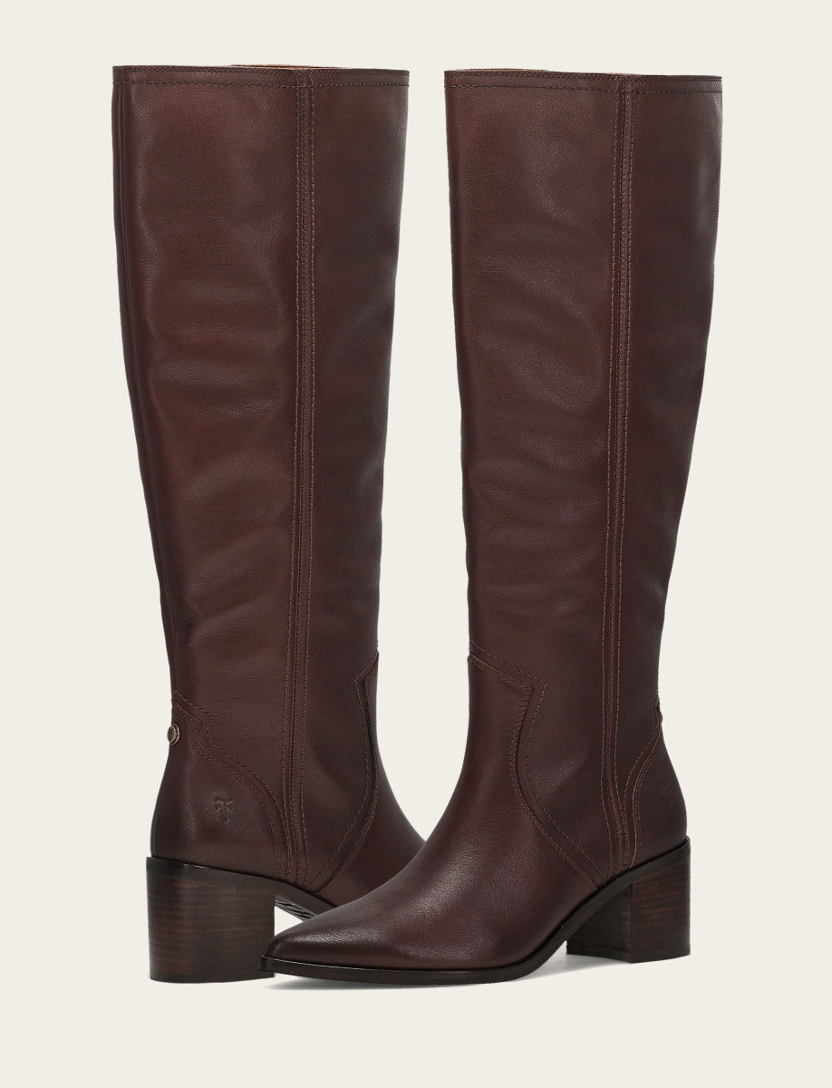 Frye Great Value | Women's Cocoa Sadie Softy Tall Wide Calf Boot