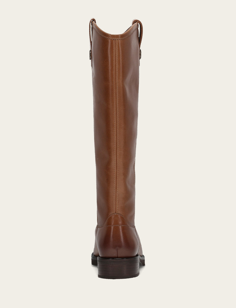 Frye Best Price | Women's Tan Melissa Lug Button Tall Wide Calf Boot