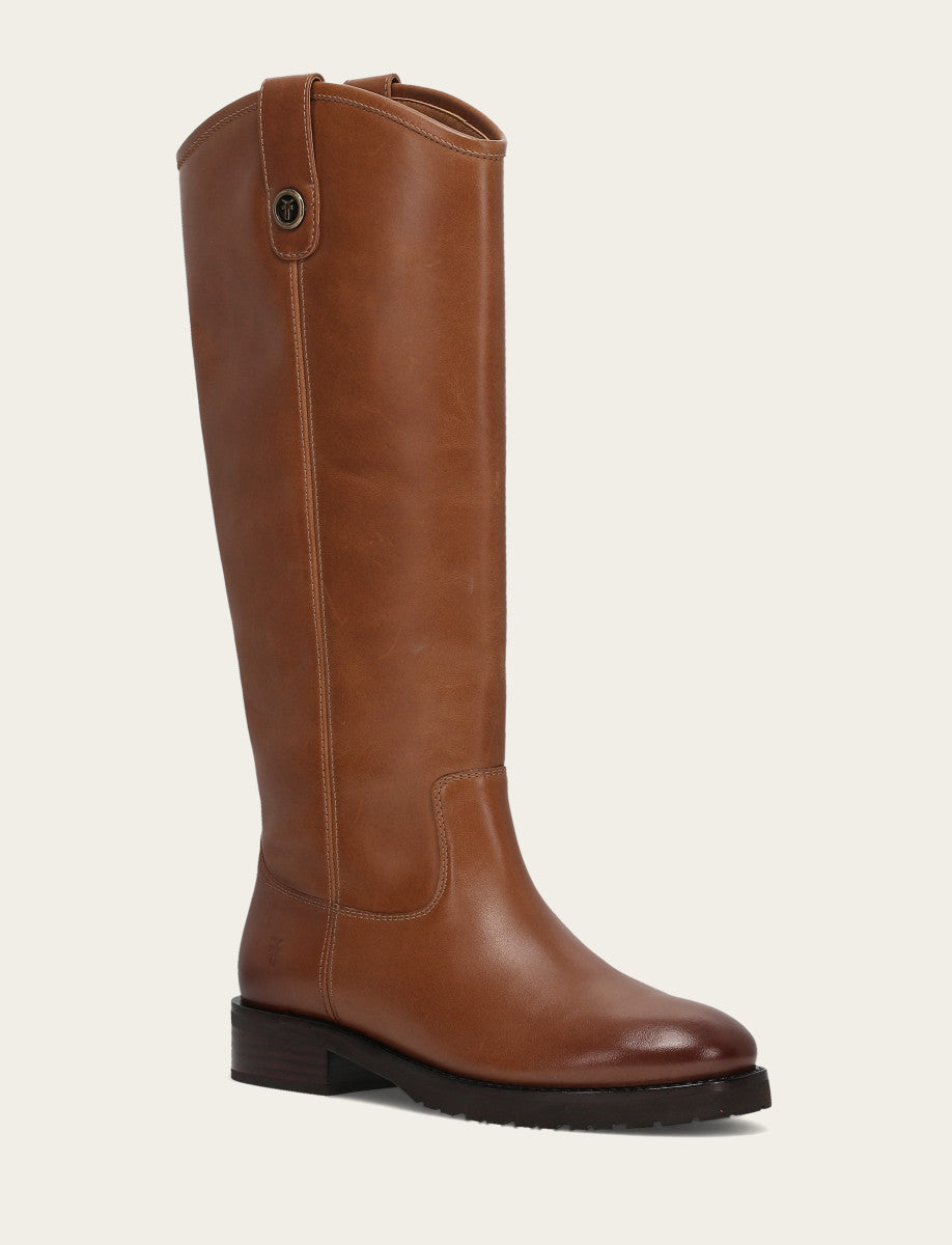 Frye Popular | Women's Tan Melissa Lug Button Tall Boot