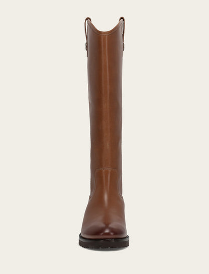 Frye Popular | Women's Tan Melissa Lug Button Tall Boot
