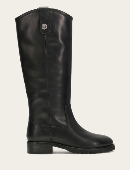 Frye Hot Sale | Women's Black Melissa Lug Button Tall Boot