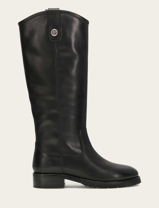 Frye Hot Sale | Women's Black Melissa Lug Button Tall Boot