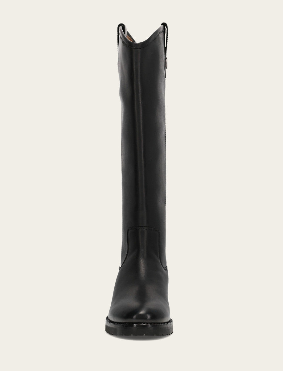 Frye Hot Sale | Women's Black Melissa Lug Button Tall Boot