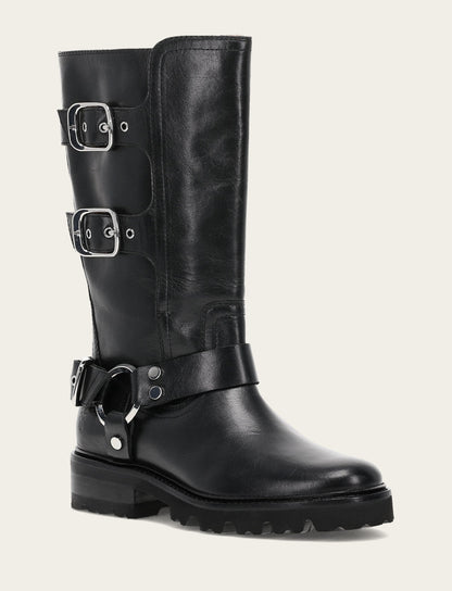 Frye Popular | Women's Black Olivia Moto Mid Boot