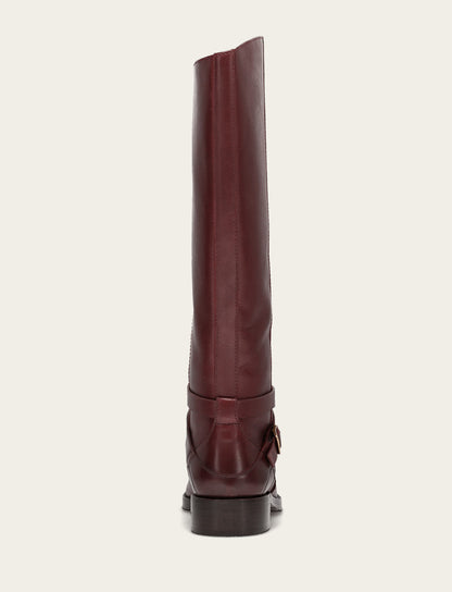 Frye Featured | Women's Merlot Melissa Belted Riding Wide Calf Boot