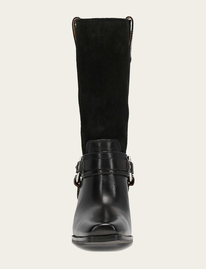 Frye Popular | Women's Black Shiloh Harness Belted Boot