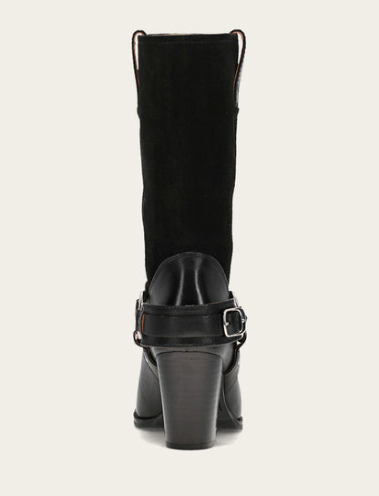 Frye Popular | Women's Black Shiloh Harness Belted Boot