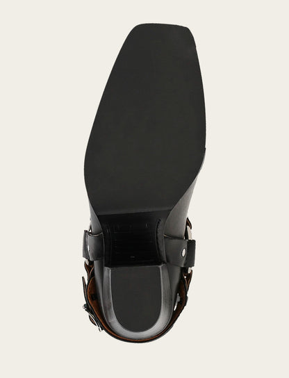 Frye Popular | Women's Black Shiloh Harness Belted Boot