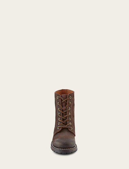 Frye Great Value | Women's Dark Brown Sabrina 6G Lace Up Boots