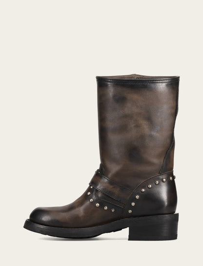 Frye Popular | Women's Black Viv Fringe Engineer Boot