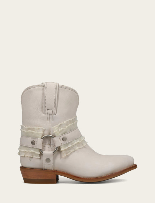 Frye Value | Women's Ivory Billy Harness Ruffle Boots