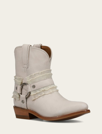 Frye Value | Women's Ivory Billy Harness Ruffle Boots