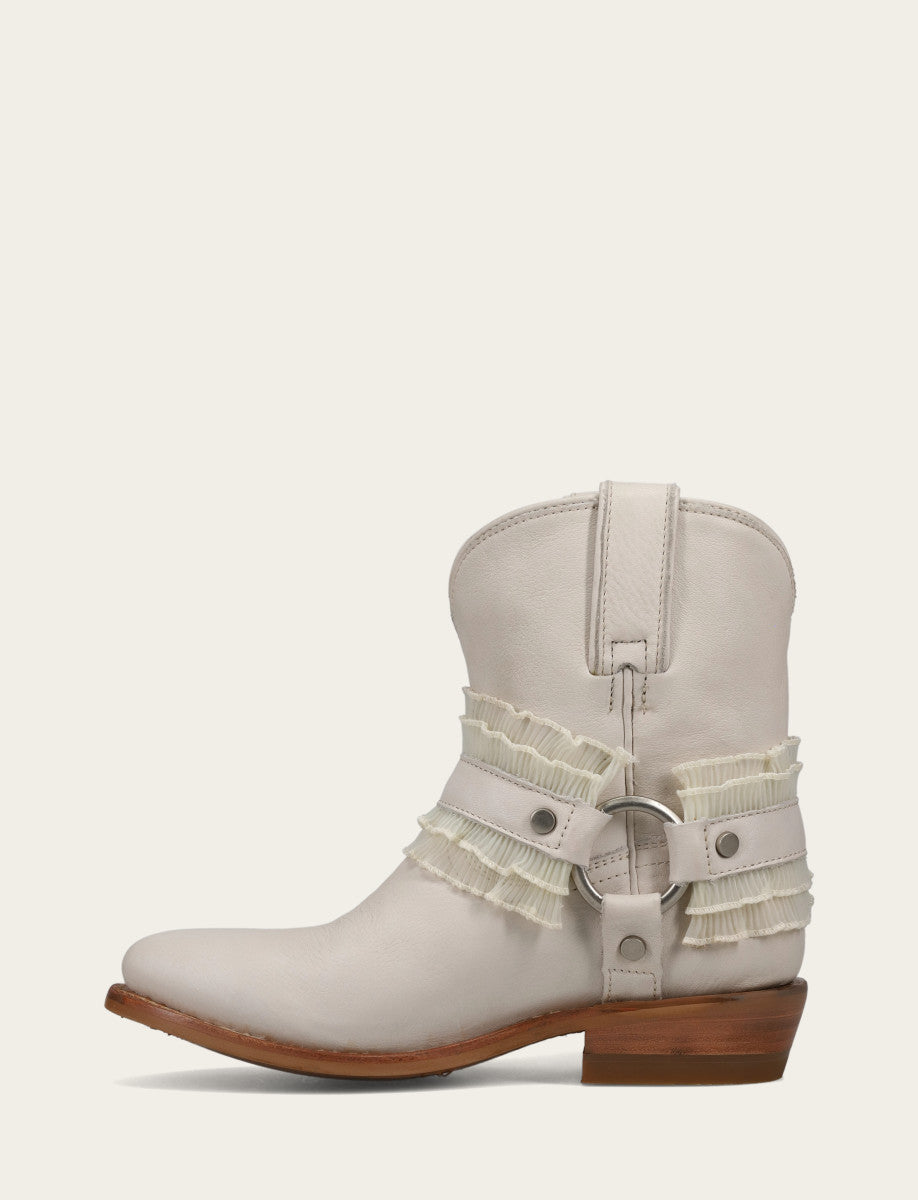Frye Value | Women's Ivory Billy Harness Ruffle Boots