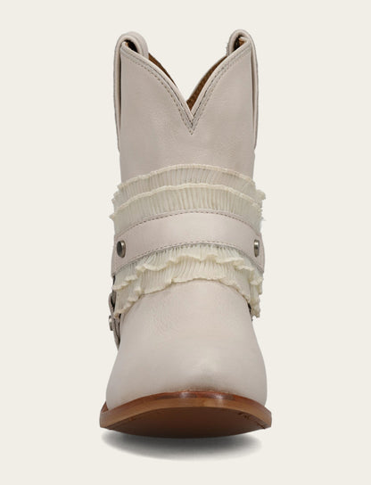 Frye Value | Women's Ivory Billy Harness Ruffle Boots